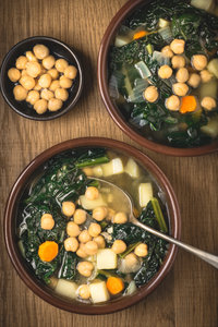 Chicken and chickpea soup