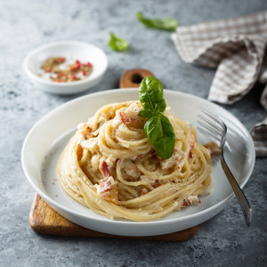 Linguine carbonara