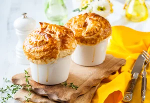 Turkey and mushroom pot pies