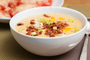 Cauliflower and bacon soup