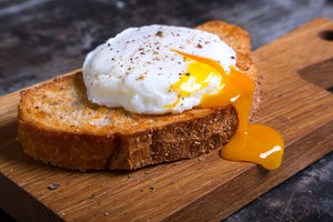 Poached egg on toast