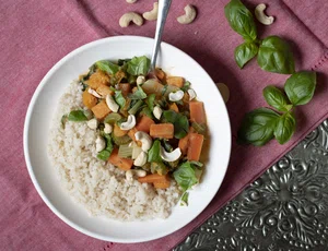 Pumpkin and coconut stew