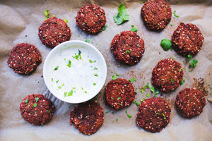 Beetroot burgers