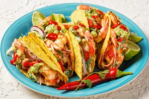 Prawn tacos