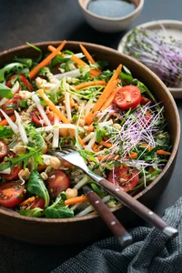 Buckwheat, kale and apple salad