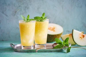 Melon and ginger smoothie