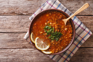 Lentil and chickpea soup