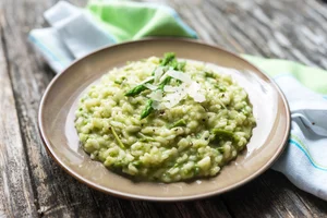 Asparagus risotto