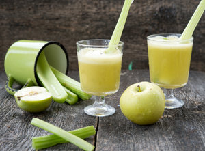 Celery and apple juice
