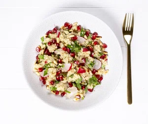 Quinoa tabbouleh with pomegranate