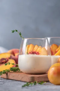 Peach yoghurt