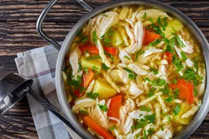 Nourishing chicken soup