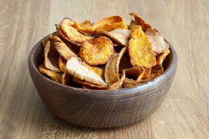 Carrot and parsnip chips