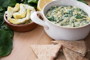 Artichoke and lemon dip