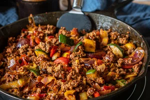 Japanese beef mince stir-fry