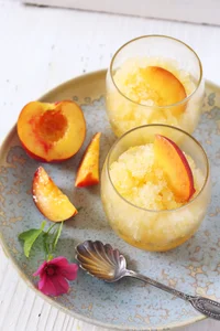 Nectarine granita |