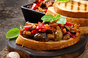 Caponata bruschetta