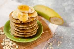 Porridge banana pancakes