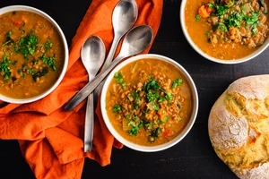 Lentil and vegetable soup