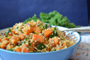 Quinoa zoete aardappel salade