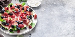 Watermelon pizza