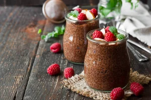 Chocolade chia pudding