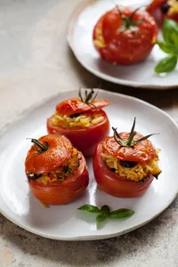 Rice-stuffed tomatoes