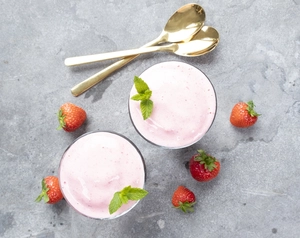 Probiotic strawberry smoothie