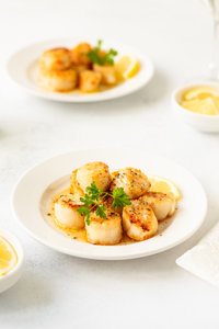 Lemon butter scallops