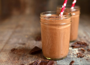 Chocolate and black bean smoothie