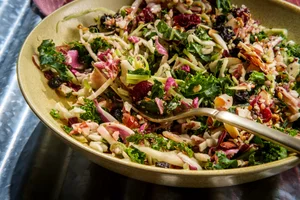 Kale and radicchio slaw