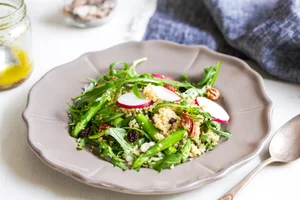 Quinoa and asparagus salad