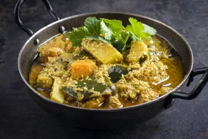 Thaise groene groente curry