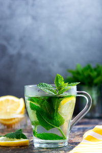 Fresh mint tea