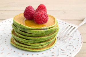 Groene smoothie pannenkoeken