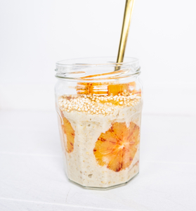 Vanilla porridge with blood orange