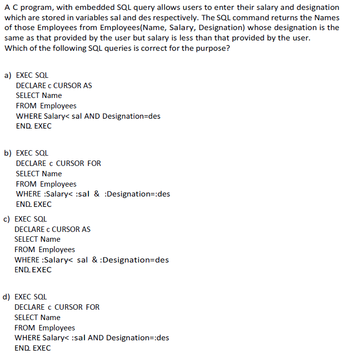 database management system nptel week 3 assignment answers 2023