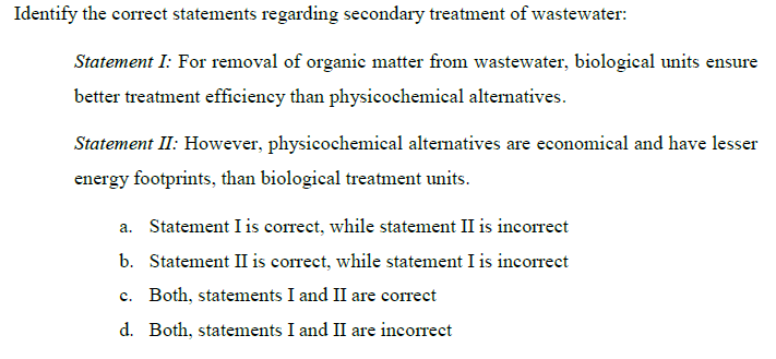 NPTEL Wastewater Treatment And Recycling Week 6 Assignment Answer 2023