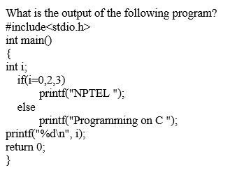 NPTEL Problem Solving Through Programming In C Assignment 3 Answers 2023