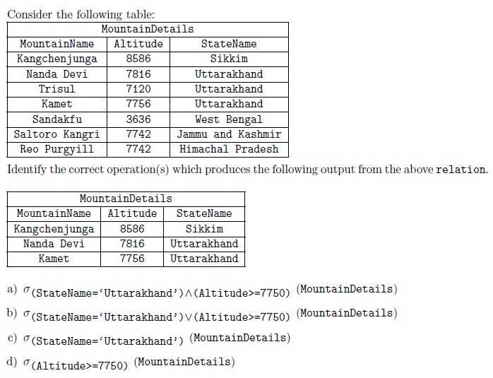 NPTEL Data Base Management System Assignment 3 Answers 2023