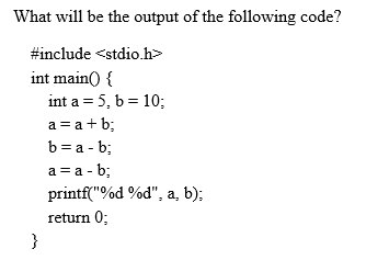 NPTEL Problem Solving Through Programming in C Week 2 Assignment Answers 2024 2 W02Q04