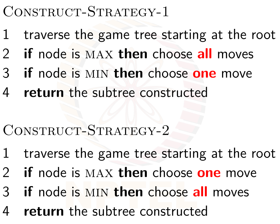 NPTEL Artificial Intelligence : Search Methods For Problem solving Week 7 Assignment Answers 2024 2 fig w07 algo Construct Strategy w07 A