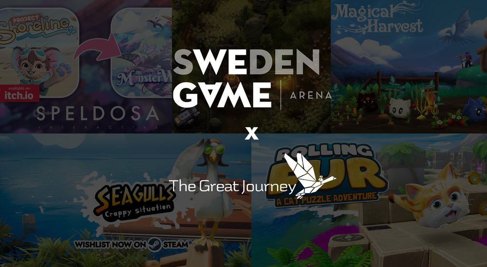 Sweden Game Arena x The Great Journey brings the next generation of games to Booth E6 at NGC24!