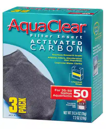 Hagen Activated Carbon Filter Insert for AquaClear 50/200 - 3 pk