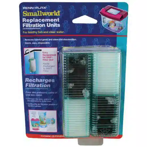 Penn Plax Filter Cartridge for Smallworld Rectangle Tank Filter - 2 pk