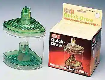 Penn Plax Quick-Draw Corner Aquarium Filter