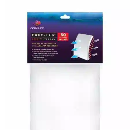 Coralife Pure-Flo Fine Filter Pad - 50 Micron - 18" x 30"