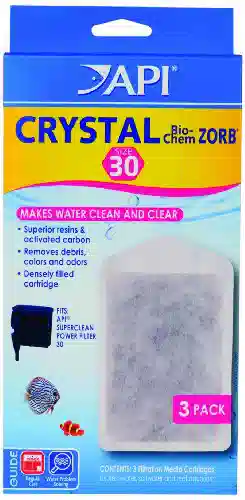 API Crystal Bio-Chem Zorb Cartridge for SuperClean 30 - 3 pk