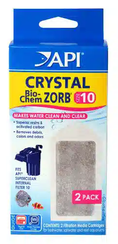 API Crystal Bio-Chem Zorb Cartridge for SuperClean 10 - 2 pk