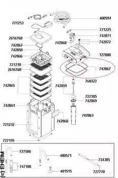 Eheim Set of Sealing Rings for 2076/2078 - 4 pk